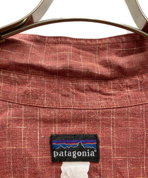 Patagonia（パタゴニア）Patagonia (パタゴニア) 00'S Plaid Hemp L/S Shirt レッド サイズ:Ｌの古着・服飾アイテム