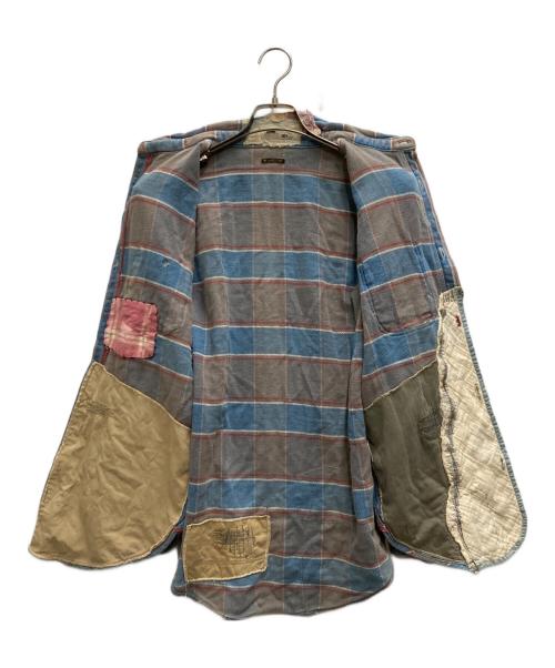 KAPITAL KOUNTRY（キャピタルカントリー）KAPITAL KOUNTRY (キャピタルカントリー) ボロチェックネルシャツ インディゴ サイズ:Ⅿの古着・服飾アイテム