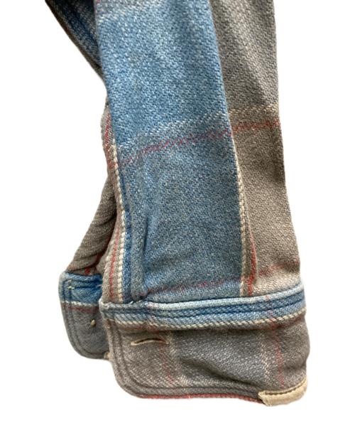 KAPITAL KOUNTRY（キャピタルカントリー）KAPITAL KOUNTRY (キャピタルカントリー) ボロチェックネルシャツ インディゴ サイズ:Ⅿの古着・服飾アイテム