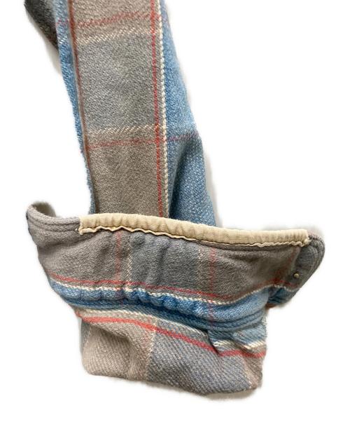 KAPITAL KOUNTRY（キャピタルカントリー）KAPITAL KOUNTRY (キャピタルカントリー) ボロチェックネルシャツ インディゴ サイズ:Ⅿの古着・服飾アイテム