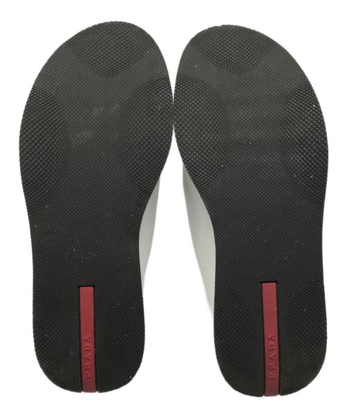 PRADA SPORTS（プラダスポーツ）PRADA SPORTS (プラダスポーツ) レザーベルクロスニーカー ホワイト サイズ:40の古着・服飾アイテム