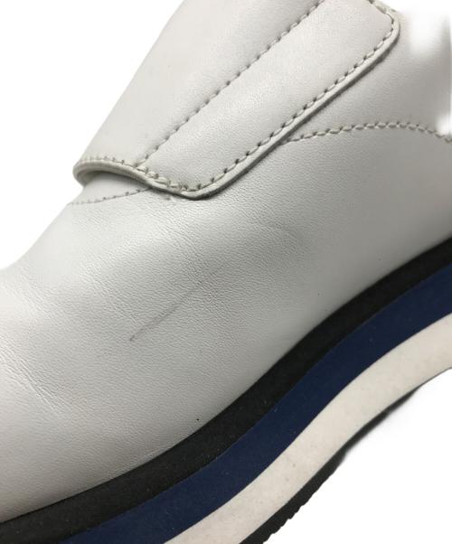 PRADA SPORTS（プラダスポーツ）PRADA SPORTS (プラダスポーツ) レザーベルクロスニーカー ホワイト サイズ:40の古着・服飾アイテム