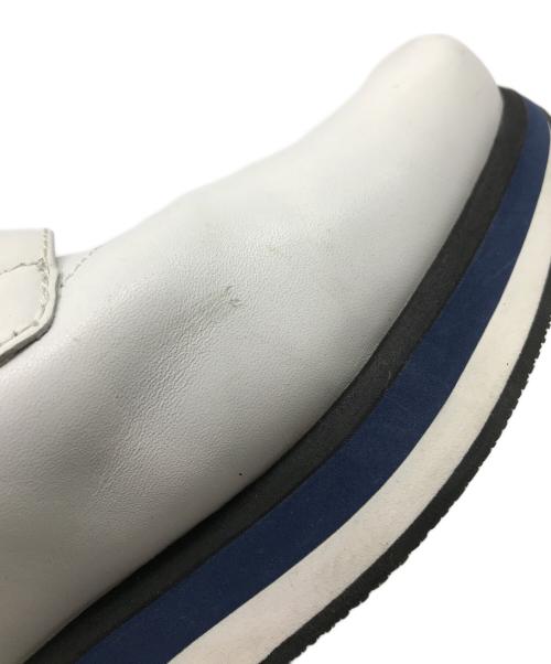 PRADA SPORTS（プラダスポーツ）PRADA SPORTS (プラダスポーツ) レザーベルクロスニーカー ホワイト サイズ:40の古着・服飾アイテム