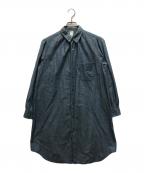 COMME des GARCONS COMME des GARCONSコムデギャルソン コムデギャルソン）の古着「デニムシャツワンピース」｜ブルー
