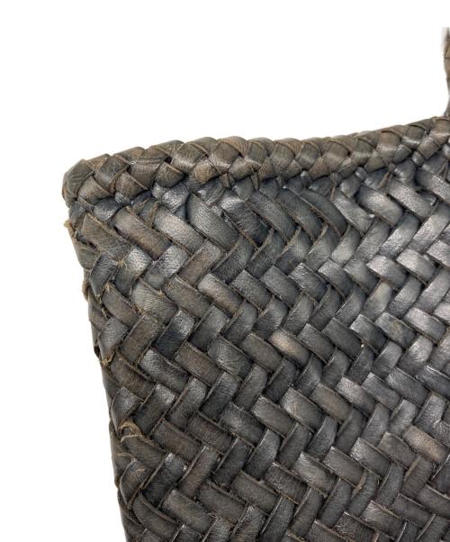 SAINT CHRISTOPHER（セント クリストファー）SAINT CHRISTOPHER (セント クリストファー) 編み込みトートバッグ ブラックの古着・服飾アイテム