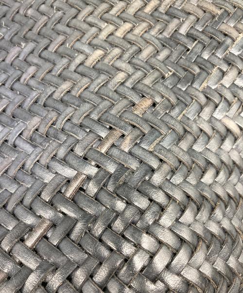 SAINT CHRISTOPHER（セント クリストファー）SAINT CHRISTOPHER (セント クリストファー) 編み込みトートバッグ ブラックの古着・服飾アイテム