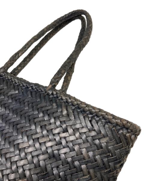 SAINT CHRISTOPHER（セント クリストファー）SAINT CHRISTOPHER (セント クリストファー) 編み込みトートバッグ ブラックの古着・服飾アイテム