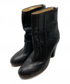 UNDERCOVERアンダーカバー）の古着「バックジップヒールブーツ」｜ブラック