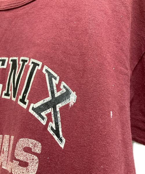 Champion（チャンピオン）Champion (チャンピオン) 80'S 3段プリントTEE レッド サイズ:XLの古着・服飾アイテム