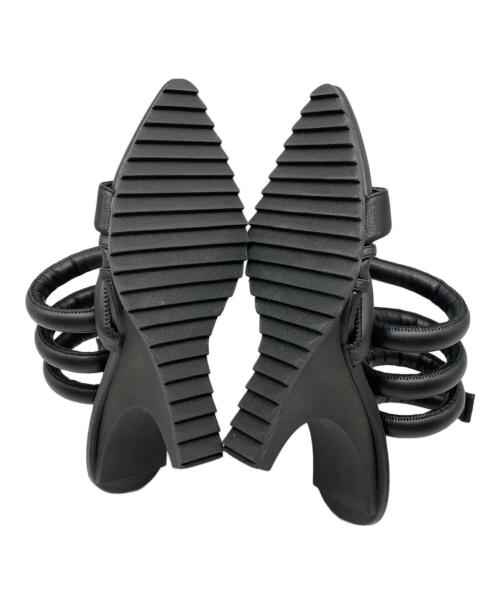 YELLO（イエロ）YELLO (イエロー) helix sandal ブラック サイズ:不明の古着・服飾アイテム