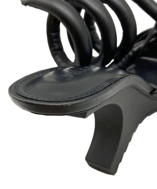 YELLO（イエロ）YELLO (イエロー) helix sandal ブラック サイズ:不明の古着・服飾アイテム