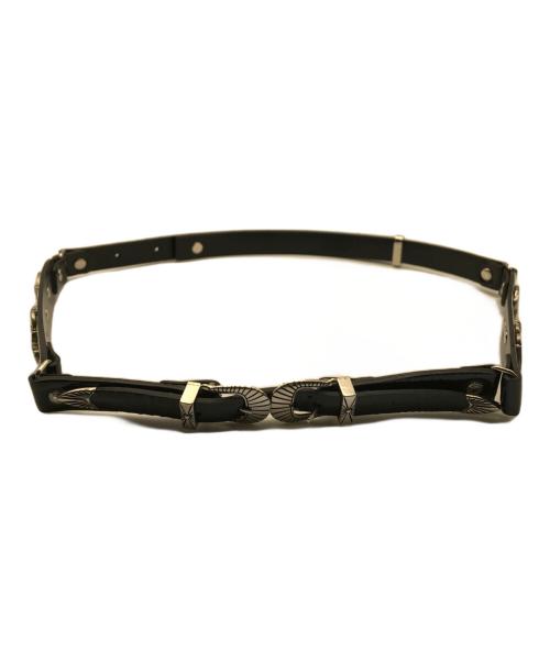 TOGA PULLA（トーガ プルラ）TOGA PULLA (トーガ プルラ) エナメルナローウエスタンベルト ブラックの古着・服飾アイテム