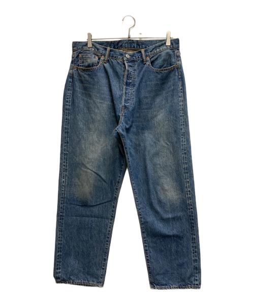A.PRESSE（アプレッセ）A.PRESSE (アプレッセ) Washed Denim Wide Pants インディゴ サイズ:34の古着・服飾アイテム