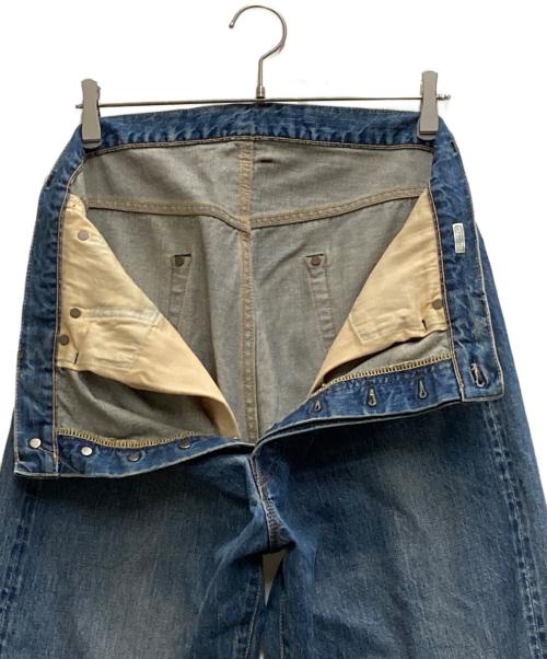 A.PRESSE（アプレッセ）A.PRESSE (アプレッセ) Washed Denim Wide Pants インディゴ サイズ:34の古着・服飾アイテム