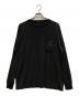 COMOLI（コモリ）の古着「サマーウール 長袖Tシャツ」｜ブラック