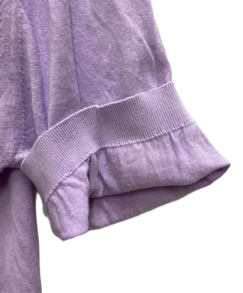 JOHN SMEDLEY（ジョンスメドレー）JOHN SMEDLEY (ジョンスメドレー) ニットポロシャツ パープル サイズ:Ｌの古着・服飾アイテム