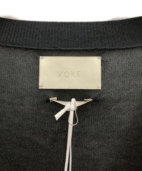 YOKE（ヨーク）YOKE (ヨーク) SILK CASHMERE SHEER SWEATER ブラック サイズ:3の古着・服飾アイテム
