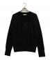 YOKE（ヨーク）の古着「SILK CASHMERE SHEER SWEATER」｜ブラック