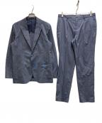 BEAMS HEARTビームスハート）の古着「SOLOTEX(R) 麻 2ボタンセットアップ」｜ブルー