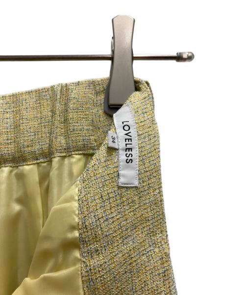 LOVELESS（ラブレス）LOVELESS (ラブレス) サマーツイードセットアップ イエロー サイズ:34の古着・服飾アイテム