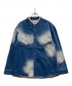 Knuth Marfクヌースマーフ）の古着「ウエスタンデニムオーバーシャツ」｜インディゴ