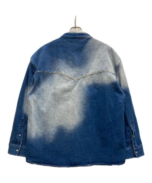 Knuth Marf（クヌースマーフ）Knuth Marf (クヌースマーフ) ウエスタンデニムオーバーシャツ インディゴ サイズ:FREEの古着・服飾アイテム