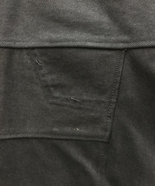 MIYAGIHIDETAKA（ミヤギヒデタカ）MIYAGIHIDETAKA (ミヤギヒデタカ) リメイクデニムトラッカージャケット ブラック サイズ:2の古着・服飾アイテム