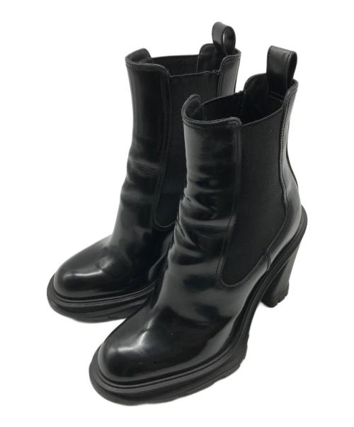 ALEXANDER McQUEEN（アレキサンダーマックイーン）ALEXANDER McQUEEN (アレキサンダーマックイーン) チェルシーブーツ ブラック サイズ:23.5cmの古着・服飾アイテム