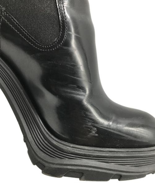 ALEXANDER McQUEEN（アレキサンダーマックイーン）ALEXANDER McQUEEN (アレキサンダーマックイーン) チェルシーブーツ ブラック サイズ:23.5cmの古着・服飾アイテム