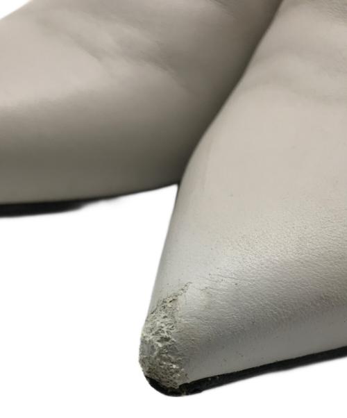 sergio rossi（セルジオロッシ）sergio rossi (セルジオロッシ) Fringe ショートブーツ グレージュ サイズ:37の古着・服飾アイテム