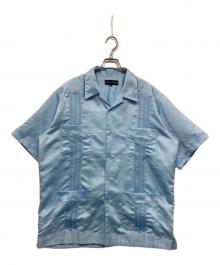 ORIGINAL GUAYABERA（オリジナルグァジャベーラ）の古着「サテンキューバシャツ」｜ブルー