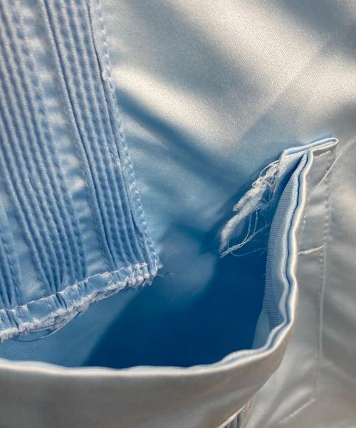ORIGINAL GUAYABERA（オリジナルグァジャベーラ）ORIGINAL GUAYABERA (オリジナルグァジャベーラ) サテンキューバシャツ ブルー サイズ:XLの古着・服飾アイテム
