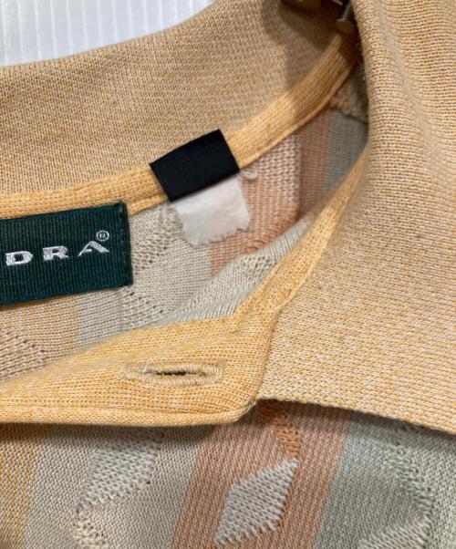 TUNDRA（ツンドラ）TUNDRA (ツンドラ) 3D編みニットポロシャツ オレンジ サイズ:4Xの古着・服飾アイテム