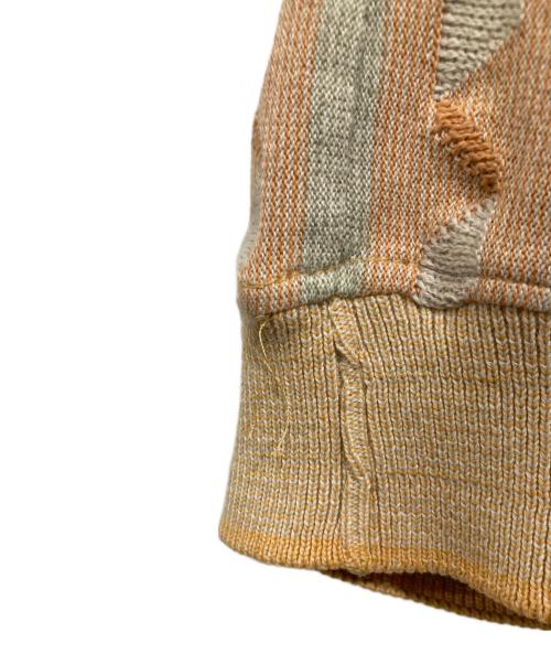 TUNDRA（ツンドラ）TUNDRA (ツンドラ) 3D編みニットポロシャツ オレンジ サイズ:4Xの古着・服飾アイテム