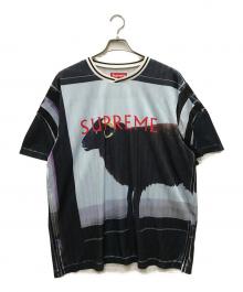 SUPREME（シュプリーム）の古着「Damien Hirst Soccer Jersey」｜ブルー