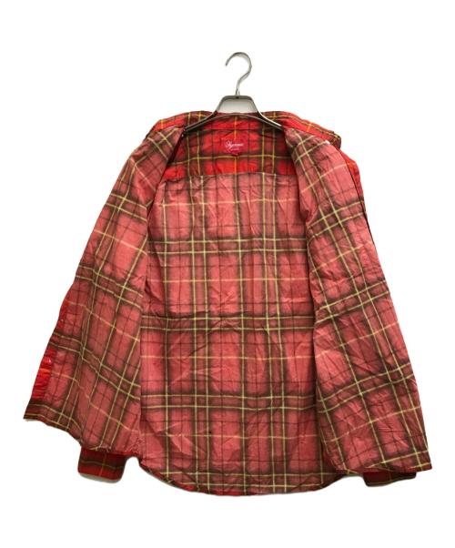 SUPREME（シュプリーム）Supreme (シュプリーム) Spray Tartan Shirt レッド サイズ:Mの古着・服飾アイテム