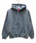 Supreme（シュプリーム）の古着「Satin Applique Hooded Sweatshirt」｜ブルー