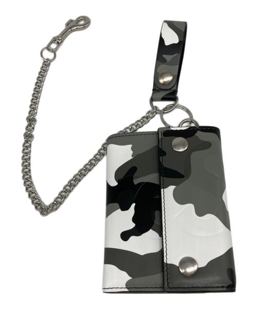 SUPREME（シュプリーム）SUPREME (シュプリーム) Leather Chain Wallet グレーの古着・服飾アイテム