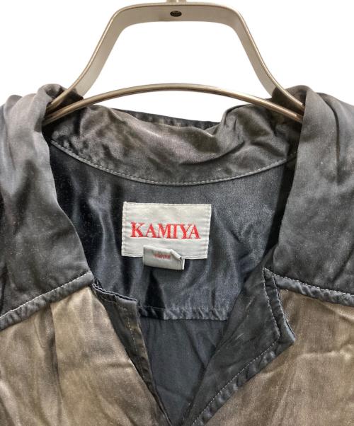 KAMIYA（カミヤ）KAMIYA (カミヤ) KAMIYA Red Devil Bowling Shirt ブラック サイズ:Mの古着・服飾アイテム