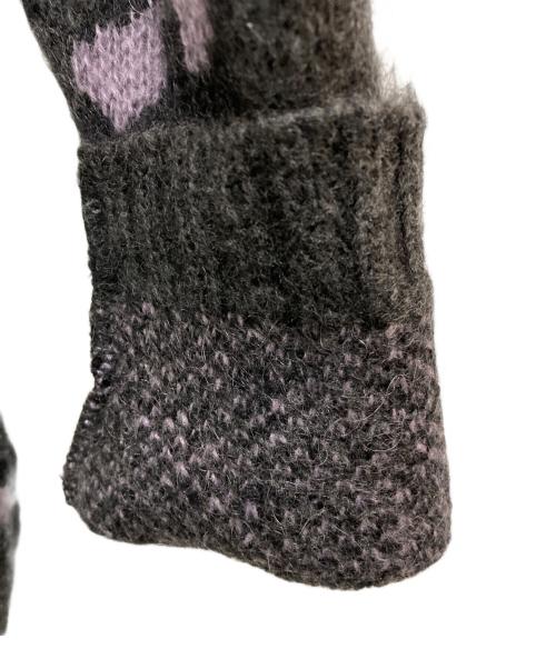 GANGSTERVILLE（ギャングスタービル）GANGSTERVILLE (ギャングスタービル) RISE ABOVE-MOHAIR CARDIGAN グレー サイズ:Ⅼの古着・服飾アイテム