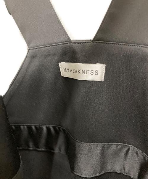 Myweakness（マイウィークネス）MYWEAKNESS (マイウィークネス) サロペット ブラック サイズ:Ⅿの古着・服飾アイテム
