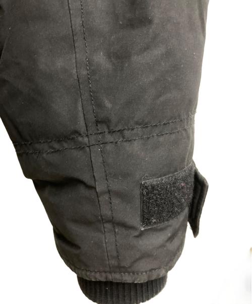 DIESEL（ディーゼル）DIESEL (ディーゼル) ファーフードボンバージャケット ブラック サイズ:XXLの古着・服飾アイテム