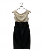 TADASHI SHOJIタダシ ショージ）の古着「スパンコールN/Sレースワンピース」｜ホワイト