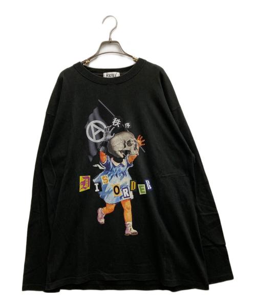 KIDILL（キディル）KIDILL (キディル) Black Flag TEE ブラック サイズ:FREEの古着・服飾アイテム