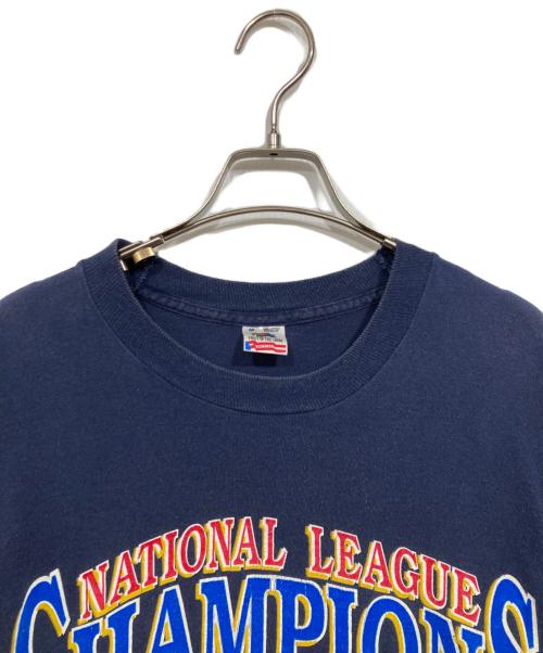 FRUIT OF THE LOOM（フルーツオブザルーム）FRUIT OF THE LOOM (フルーツオブザルーム) 90sプリントTシャツ ネイビー サイズ:Mの古着・服飾アイテム