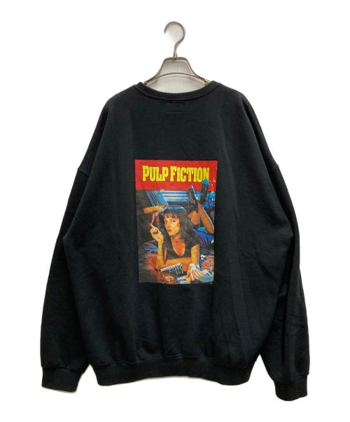 WACKO MARIA（ワコマリア）WACKO MARIA (ワコマリア) PULP FICTION (パルプフィクション) CREW NECK SWEAT ブラック サイズ:2XLの古着・服飾アイテム