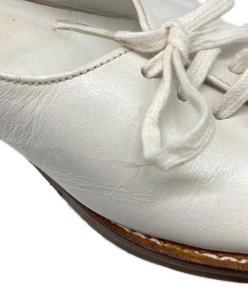 tricot COMME des GARCONS（トリココムデギャルソン）tricot COMME des GARCONS (トリココムデギャルソン) オープンフラットレザーシューズ ホワイト サイズ:22.5cmの古着・服飾アイテム