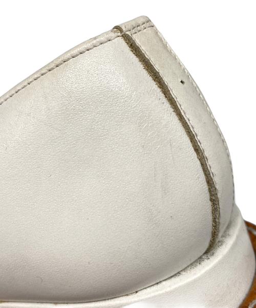 tricot COMME des GARCONS（トリココムデギャルソン）tricot COMME des GARCONS (トリココムデギャルソン) オープンフラットレザーシューズ ホワイト サイズ:22.5cmの古着・服飾アイテム