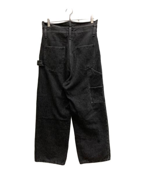 doublet（ダブレット）doublet (ダブレット) SILK DENIM PANT CUT OFF JUMPSUIT ブラック サイズ:Sの古着・服飾アイテム