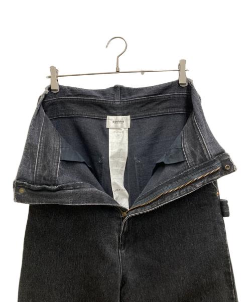 doublet（ダブレット）doublet (ダブレット) SILK DENIM PANT CUT OFF JUMPSUIT ブラック サイズ:Sの古着・服飾アイテム